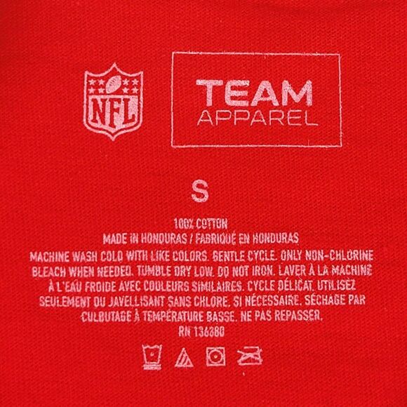 NFL Team Apparel Kansas City Chiefs Mens Small T Shirt 2019 AFC Champions Red - Picture 4 of 11